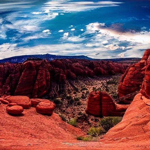 hiking trail in Red Rock Canyon