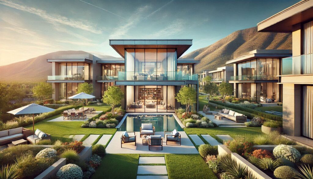single-story luxury homes