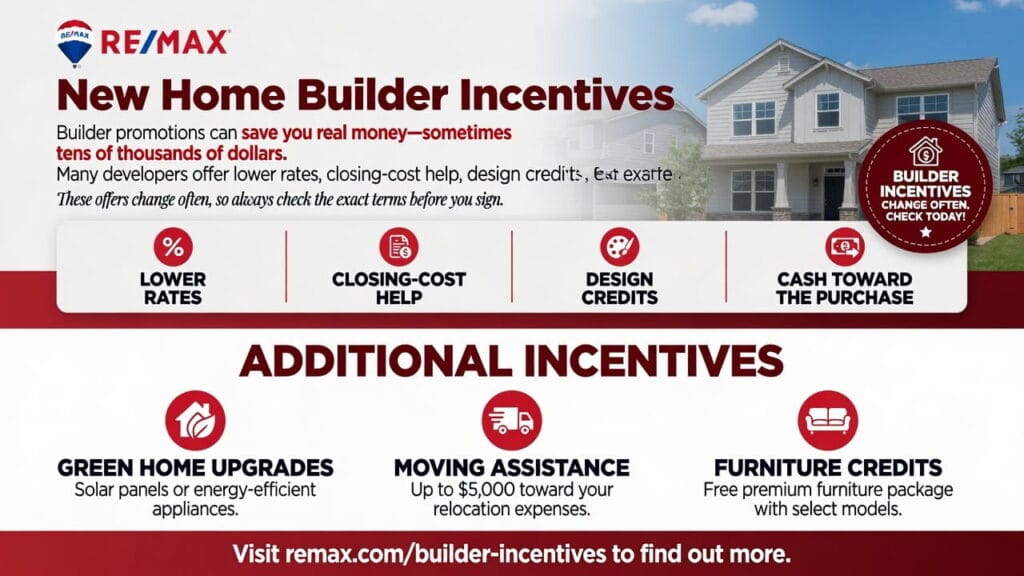 New Home Builder Incentives new house developers